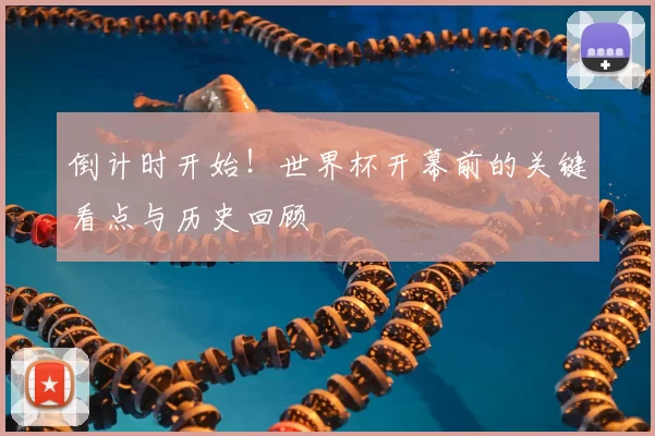 倒计时开始!世界杯开幕前的关键看点与历史回顾