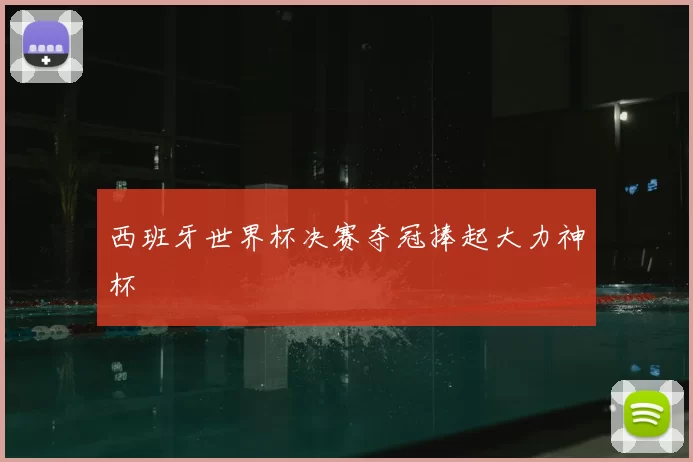 西班牙世界杯决赛夺冠捧起大力神杯